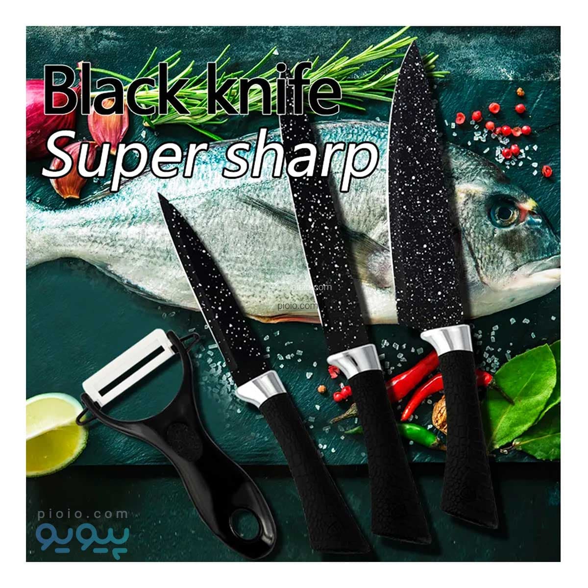 سرویس چاقو آشپزخانه 6 پارچه آیتم SG-9204 — تصویر ۵