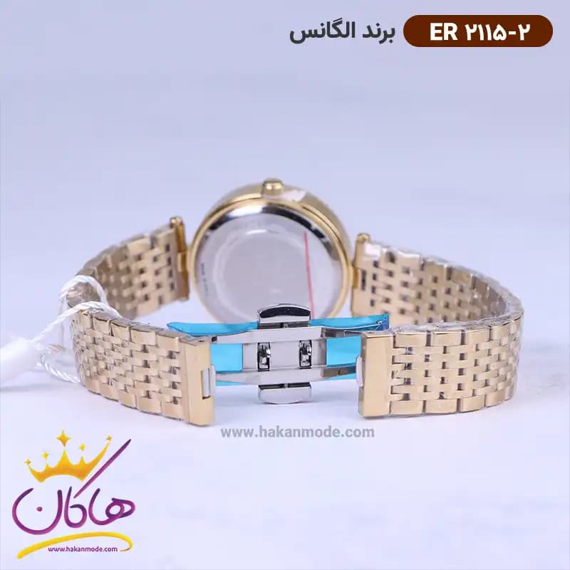 ساعت الگانس زنانه بند استیل طلایی ER 2115/2 — تصویر ۲