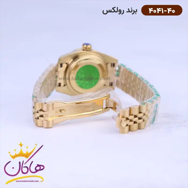 ساعت رولکس زنانه فلزی دیت جاست طلایی 4041/40 — تصویر ۲