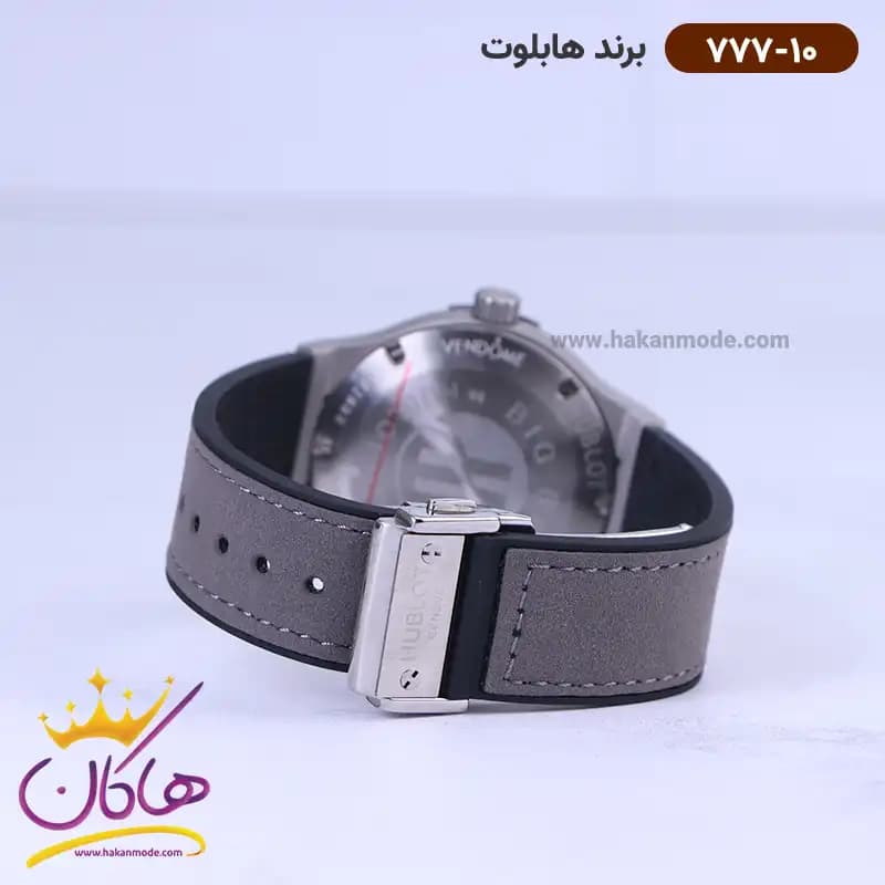 ساعت هابلوت زنانه بند جیر طوسی 777/10 — تصویر ۳