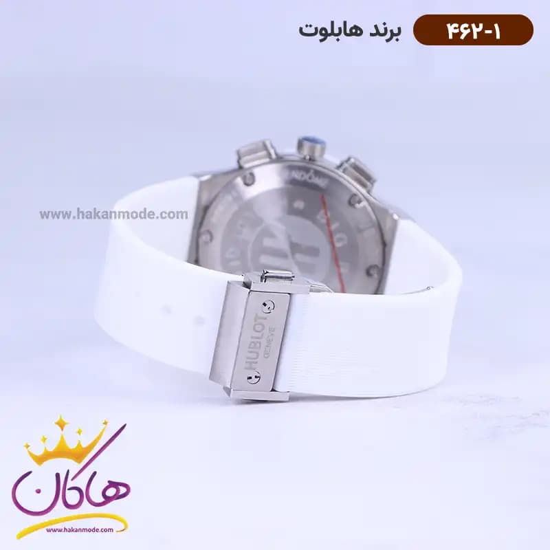 ساعت هابلوت زنانه کرنوگراف بند رابر سفید 462/1 — تصویر ۳