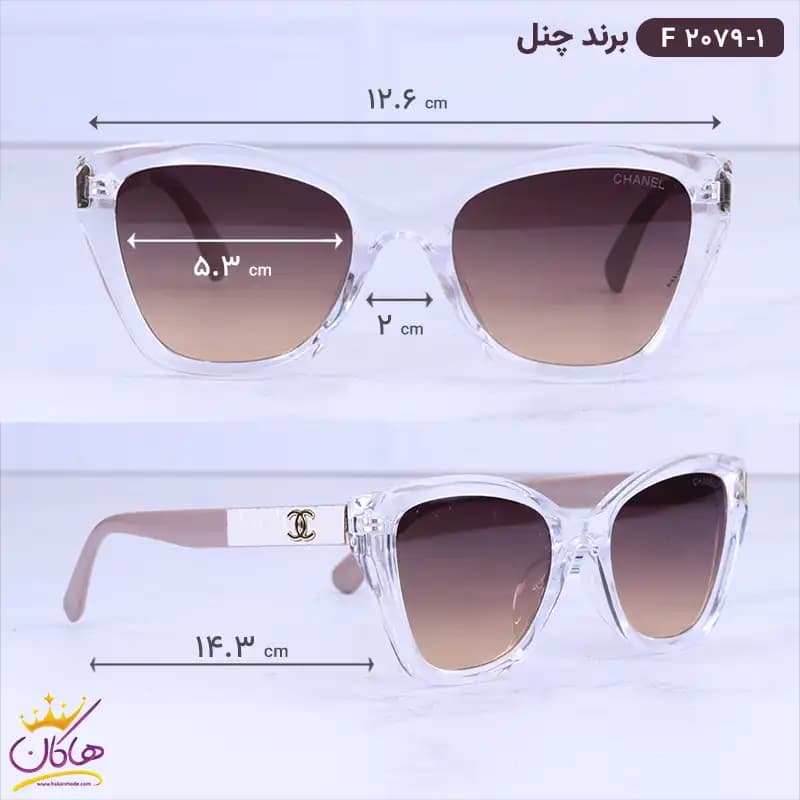 عینک آفتابی شنل زنانه گربه ای f 2079/1 — تصویر ۲