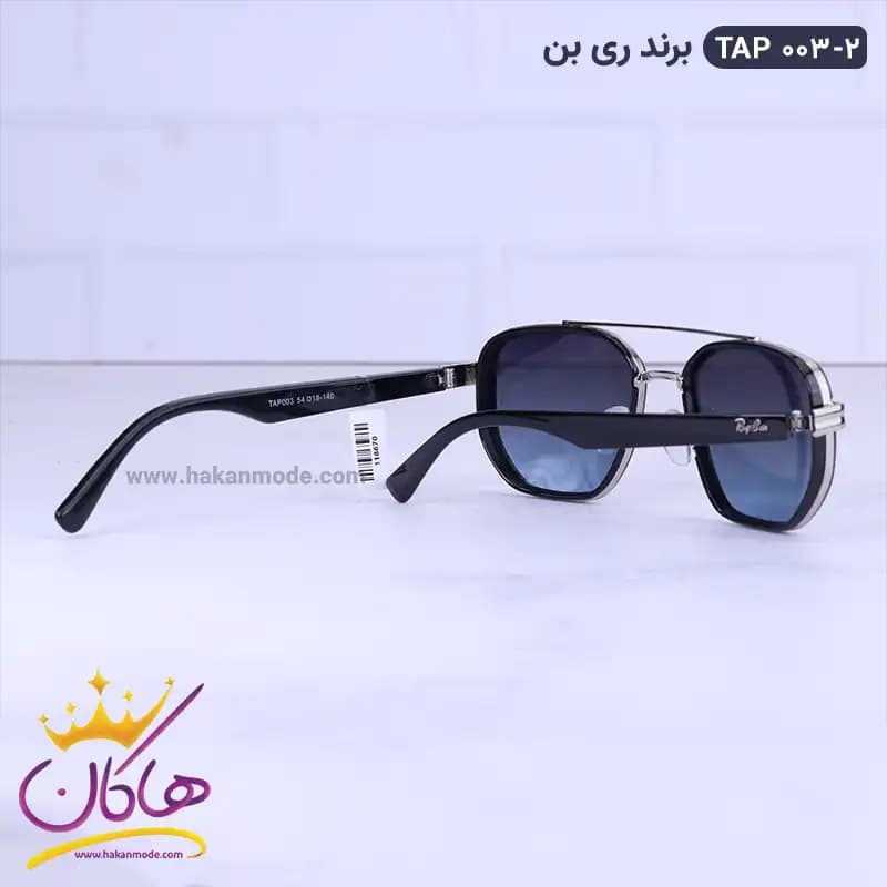 عینک آفتابی ری بن مردانه نقره ای TAP 003/2 — تصویر ۴
