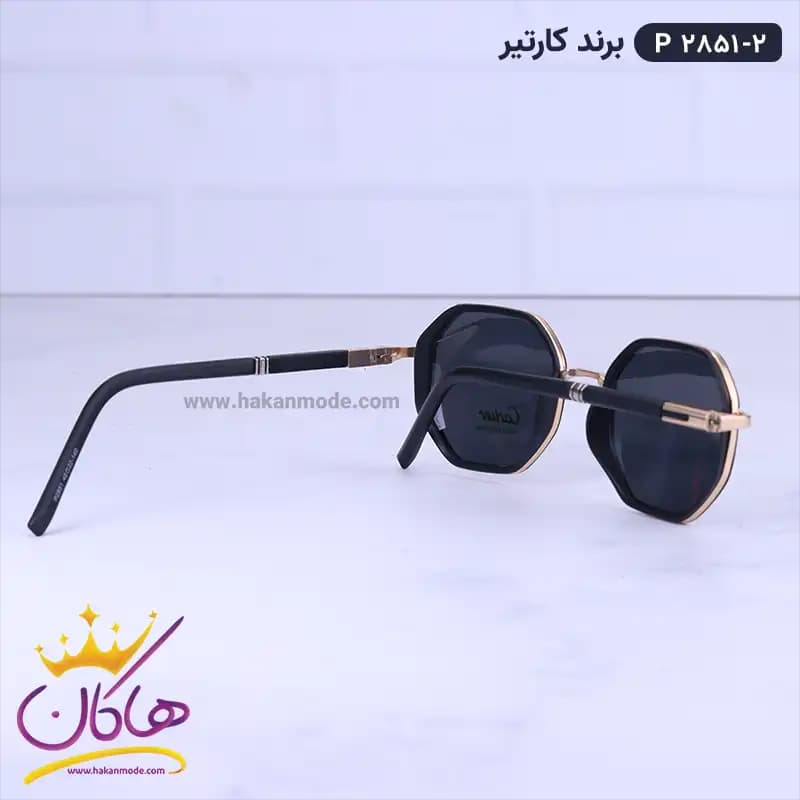 عینک آفتابی کارتیر مردانه فلز طلایی P 2851/2 — تصویر ۴