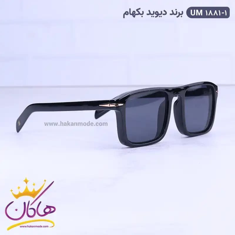 عینک آفتابی دیوید بکام مردانه مشکی um 1881/1 — تصویر ۳