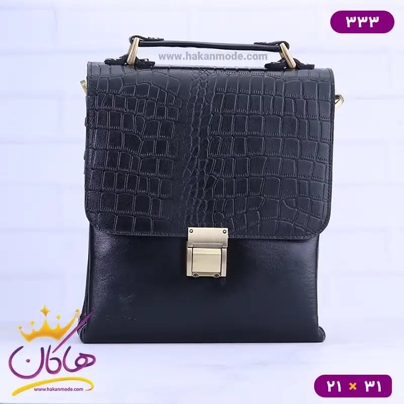 کیف دوشی چرم چرمسال قفل رمزدار 333 — تصویر ۸