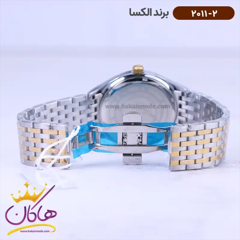 ساعت الکسا ست فلزی نقره ای طلایی 2011-2012 — تصویر ۳