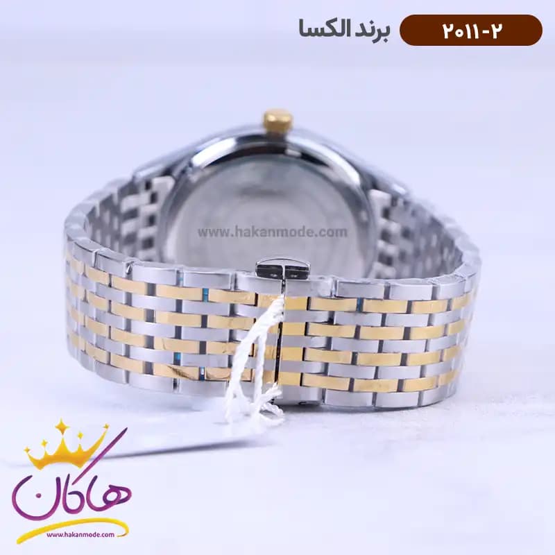 ساعت الکسا ست فلزی نقره ای طلایی 2011-2012 — تصویر ۴