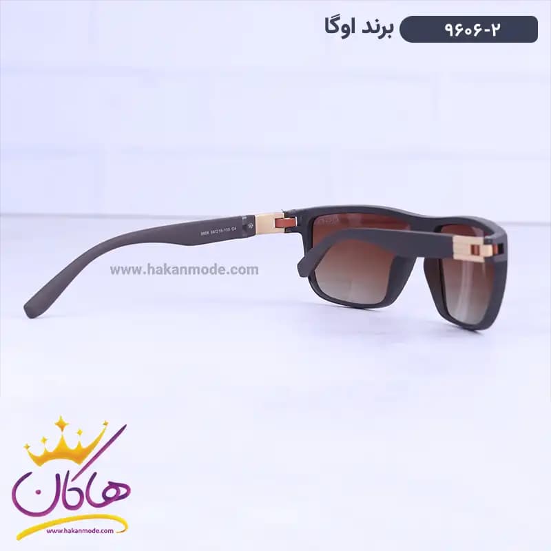 عینک آفتابی مردانه اوگا قهوه ای 9606/2 — تصویر ۳