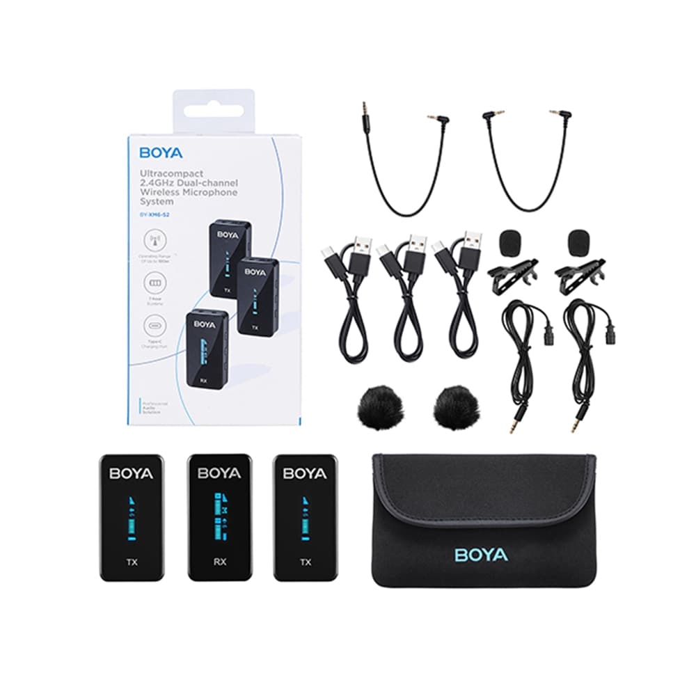 کیت میکروفون یقه ای بی سیم بویا Boya BY-XM6-S2 — تصویر ۲