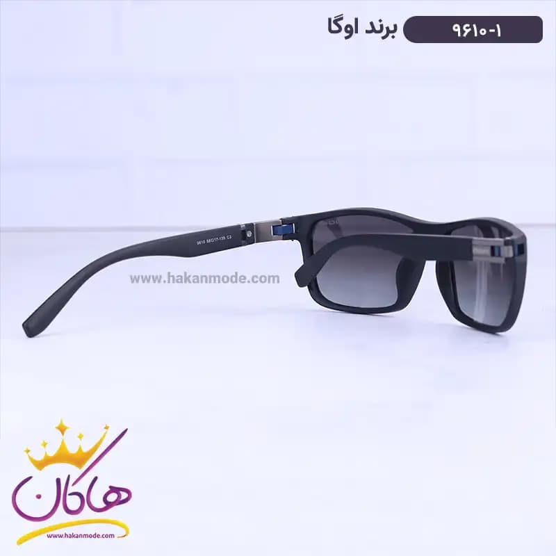 عینک آفتابی مردانه اوگا مشکی 9610/1 — تصویر ۳