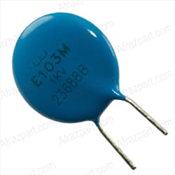 خازن سرامیکی 10 نانو فاراد 1000 ولت فاصله پایه ها 5MM