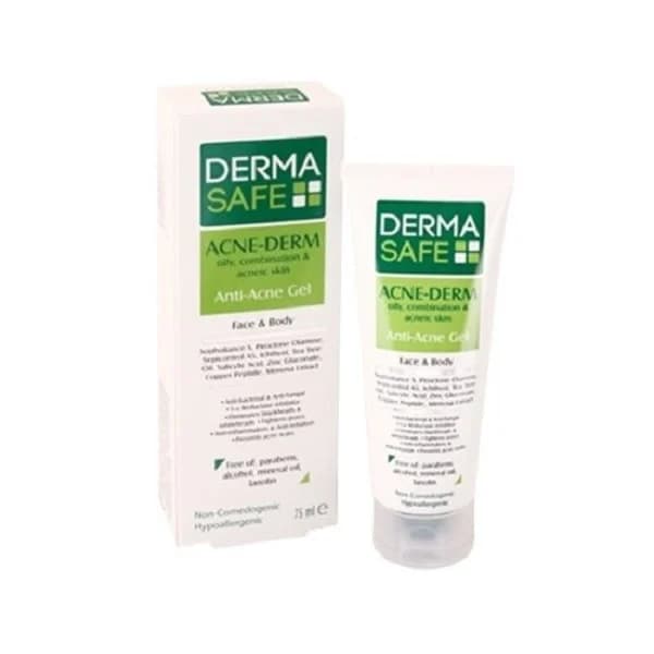 ژل ضد جوش درماسیف مدل ACNE-DERM حجم 75 میلی لیتر — تصویر ۲