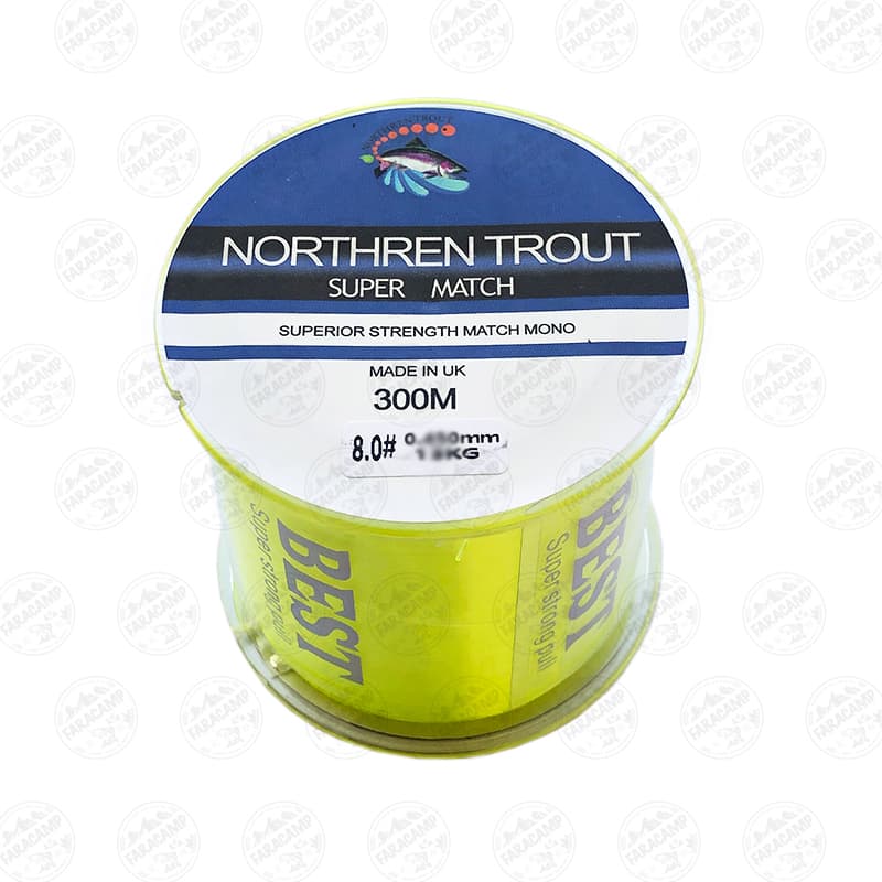 نخ ماهیگیری مونو Northren Trout سایز ۰/۴۵ ۳۰۰متری — تصویر ۸