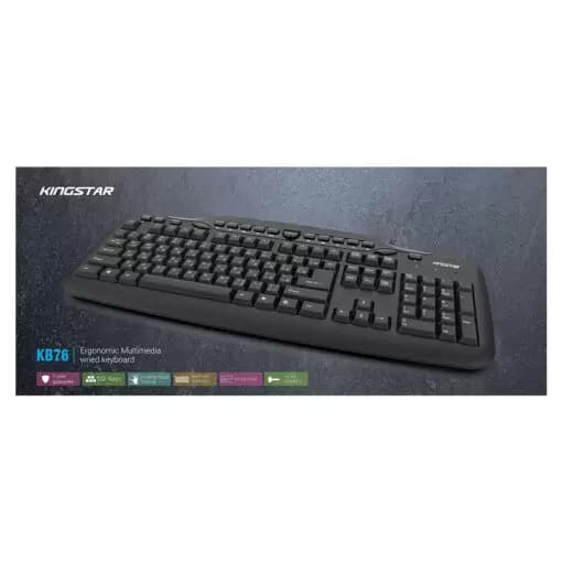 کیبورد سیم دار KINGSTAR KB76 — تصویر ۲