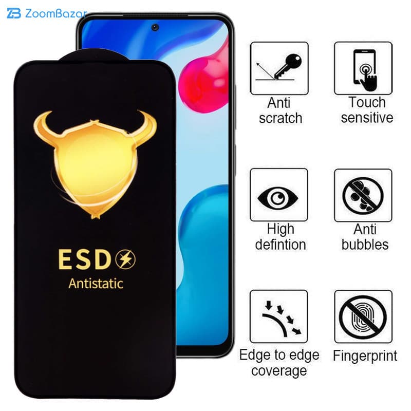 گلس اپیکوی مدل ESD مناسب برای گوشی موبایل شیائومی Redmi Note 11 Global/4G / Note 11S 4G (Global)/Note 10 4G (Global)/Note 10S/Note 11 SE (India) — تصویر ۶