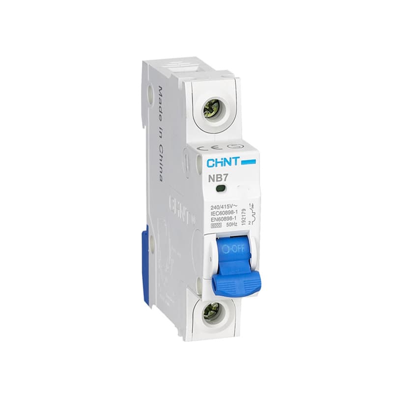 کلید مینیاتوری یک پل 20 آمپر چانت مدل NB7-C20-6K-1P