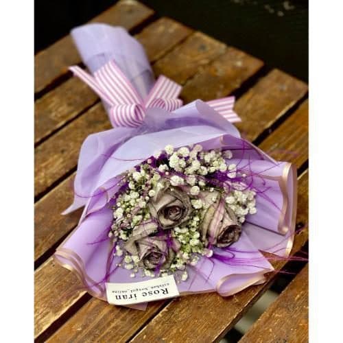 دسته گل رز سه شاخه 6255