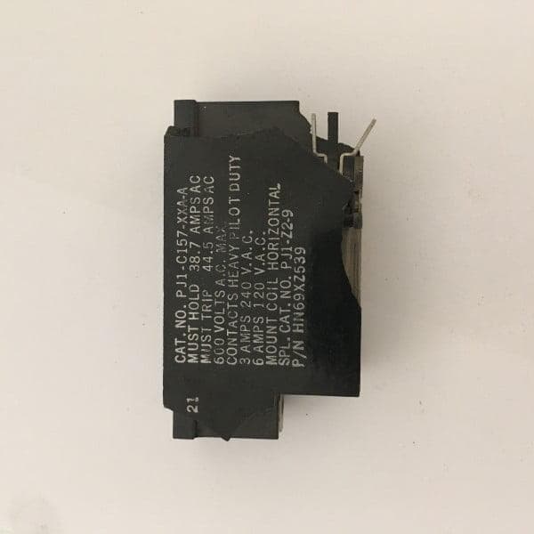 رله اضافه بار 240 ولت (HEINEMANN PJ1-C157-XXA-A 240V 38.7A TRIP 1N.C. OVERLOAD RELAY BREAKER) — تصویر ۶