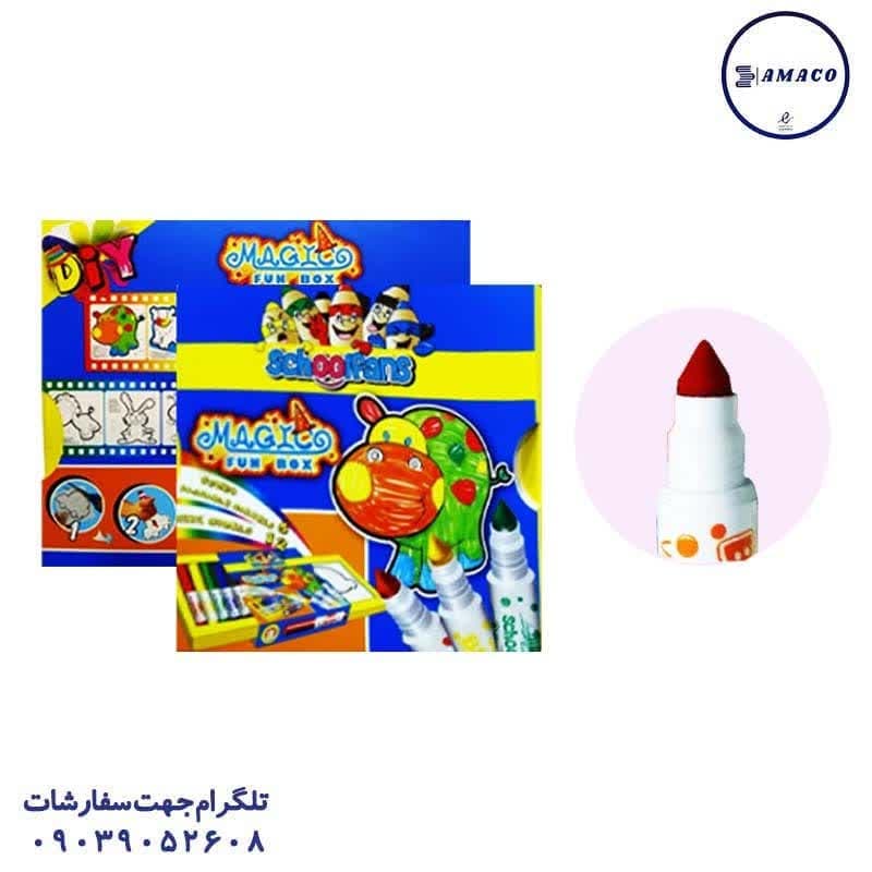 اسکول فنز – ست 6 رنگ همراه با الگو 92409*