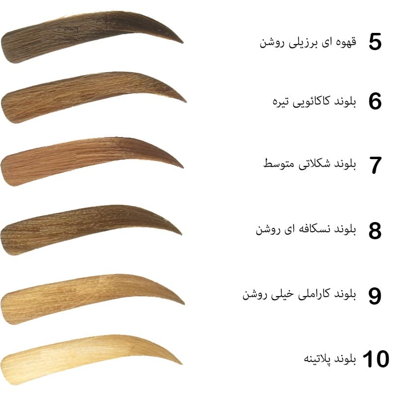 رنگ ابرو مارال شماره 10 حجم 15 میلی لیتر رنگ بلوند پلاتینه — تصویر ۳