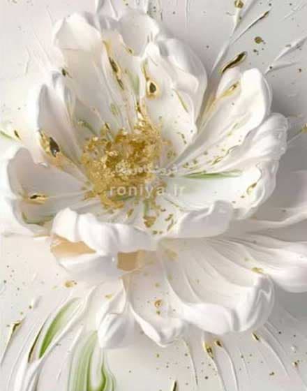 پوستر دیواری گل لاکچری Code-LX-94 — تصویر ۳