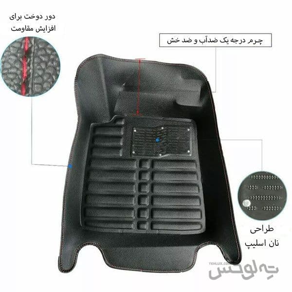 کفپوش صندوق بنز CLA 45 مدل چرم 5 بعدی وارداتی — تصویر ۷