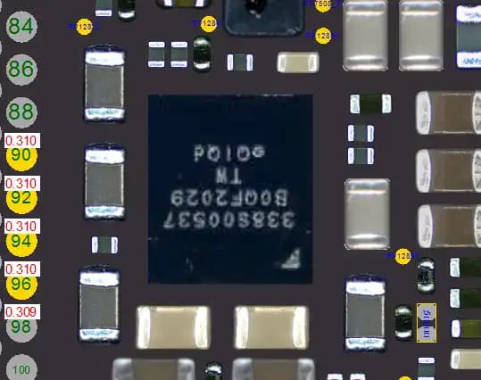 آی سی آمپلی فایر صوت و ویبره آیفون 12 و 12 پرو | (U8300)(U8000)(U8100)IC Audio and Vibration Amplifier iPhone 12 Pro / 12 (338S00537(CS35L27A)) — تصویر ۶