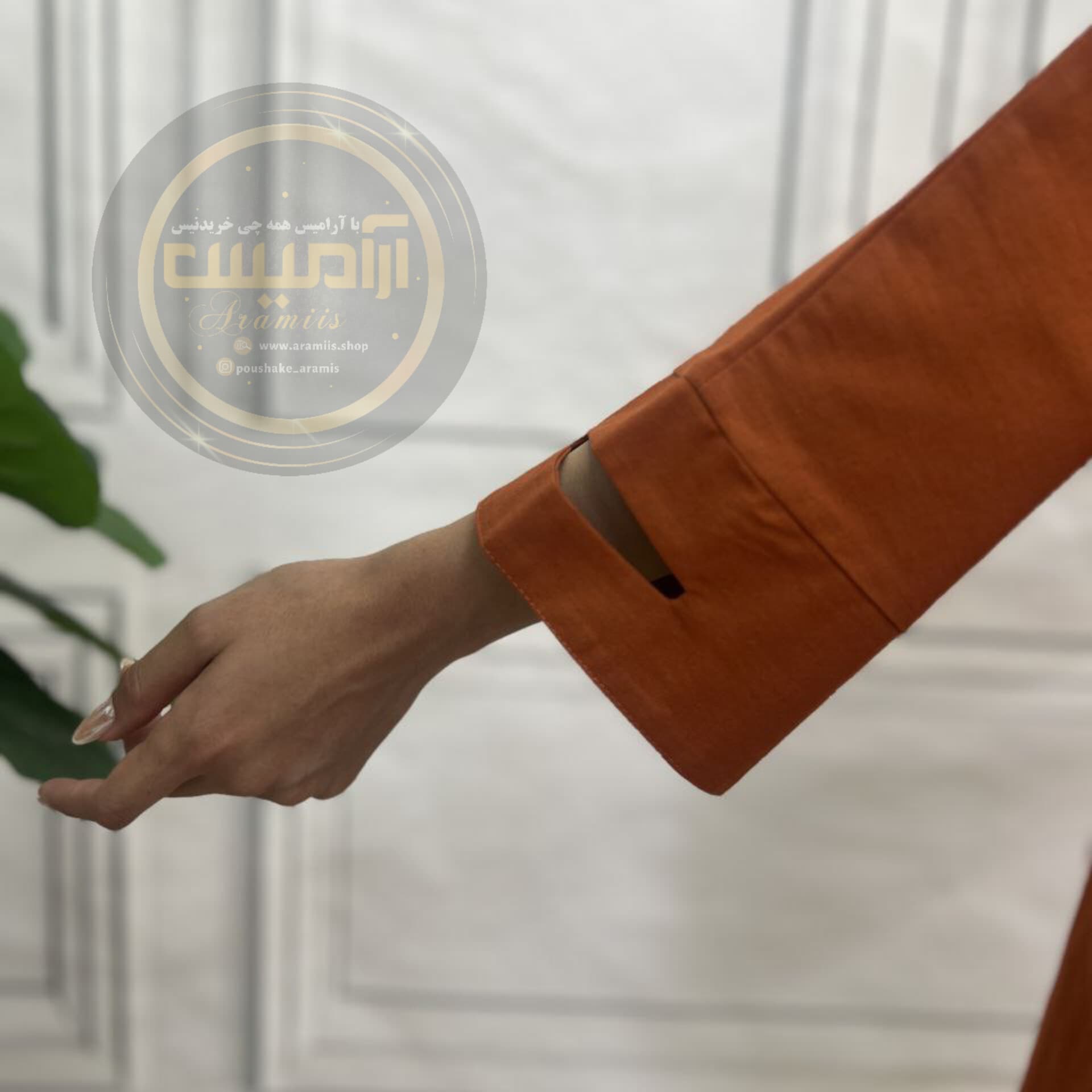 مانتو کتی لینن جیب دی — تصویر ۶