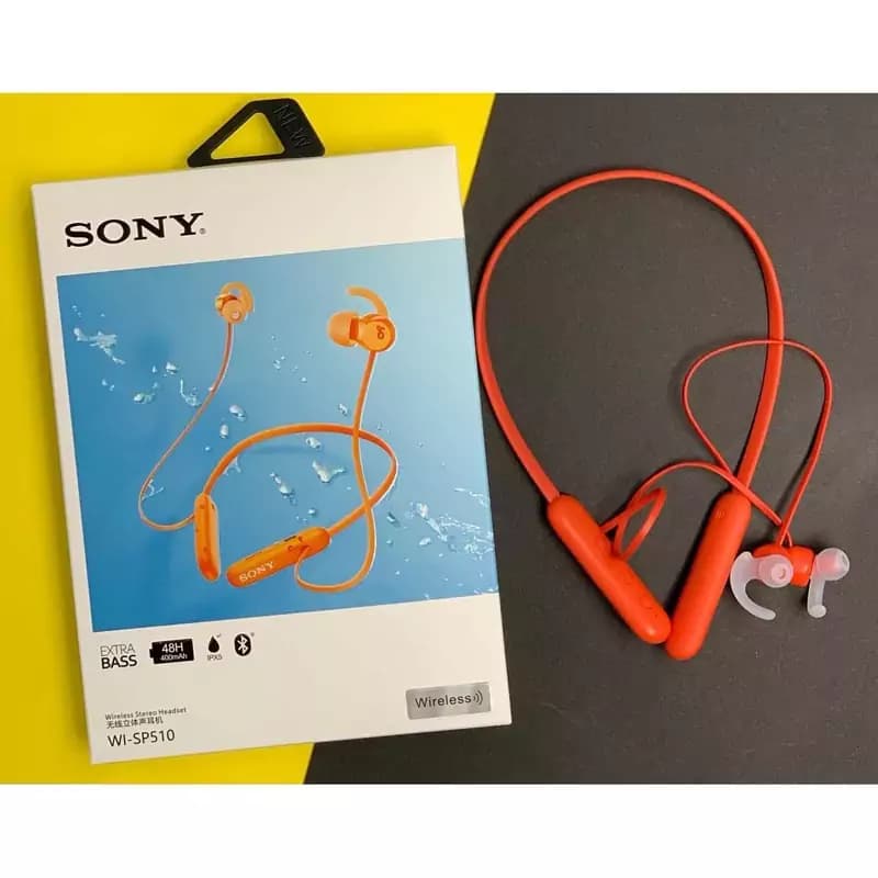هندزفری بلوتوثی گردنی مدل wi-sp510 رنگ آبی کد m17860 — تصویر ۲