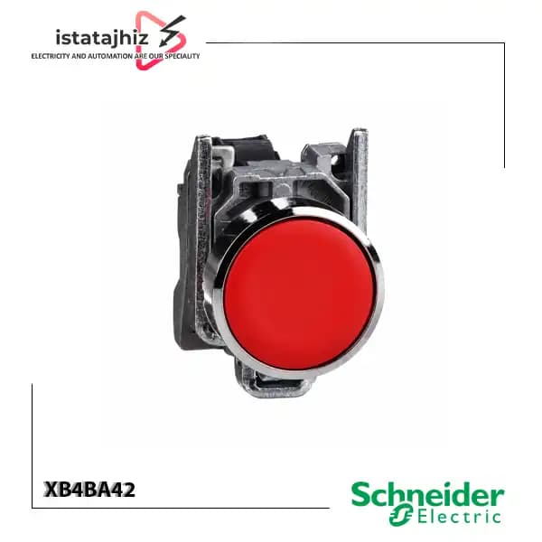 شستی قرمز اشنایدر XB4BA42