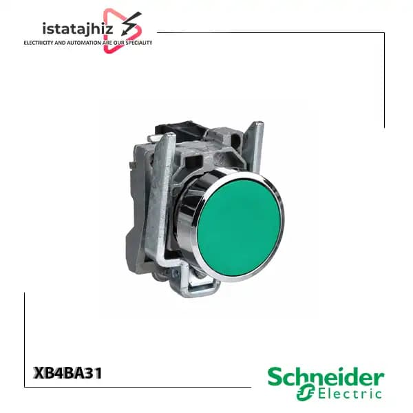 شستی سبز اشنایدر XB4BA31