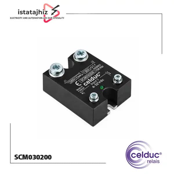 رله SSR تک فاز 30 آمپر سلداک SCM030200