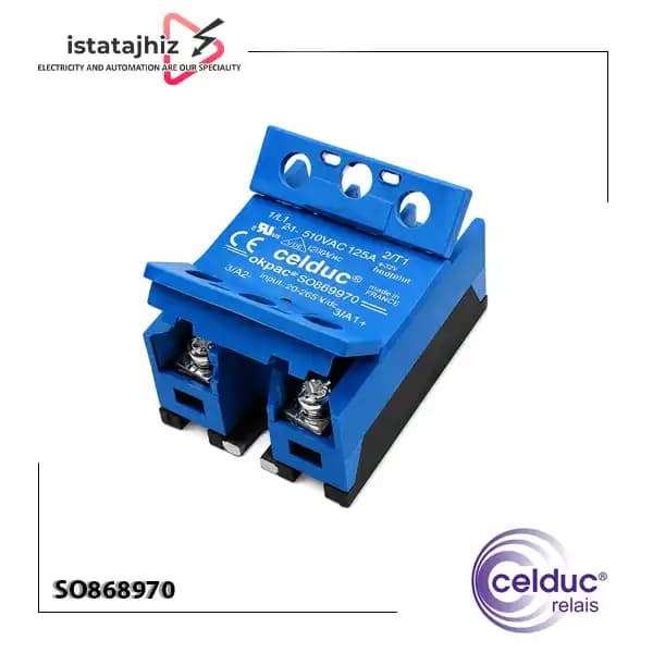 رله SSR تک فاز ۹۵ آمپر Celduc مدل SO868970