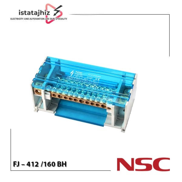 ترمینال توزیع 4 پل 160 آمپر NSC مدل FJ-412/160BH