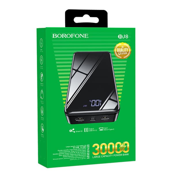 شارژر همراه بروفون مدل BJ8 ظرفیت 30000MAH — تصویر ۲