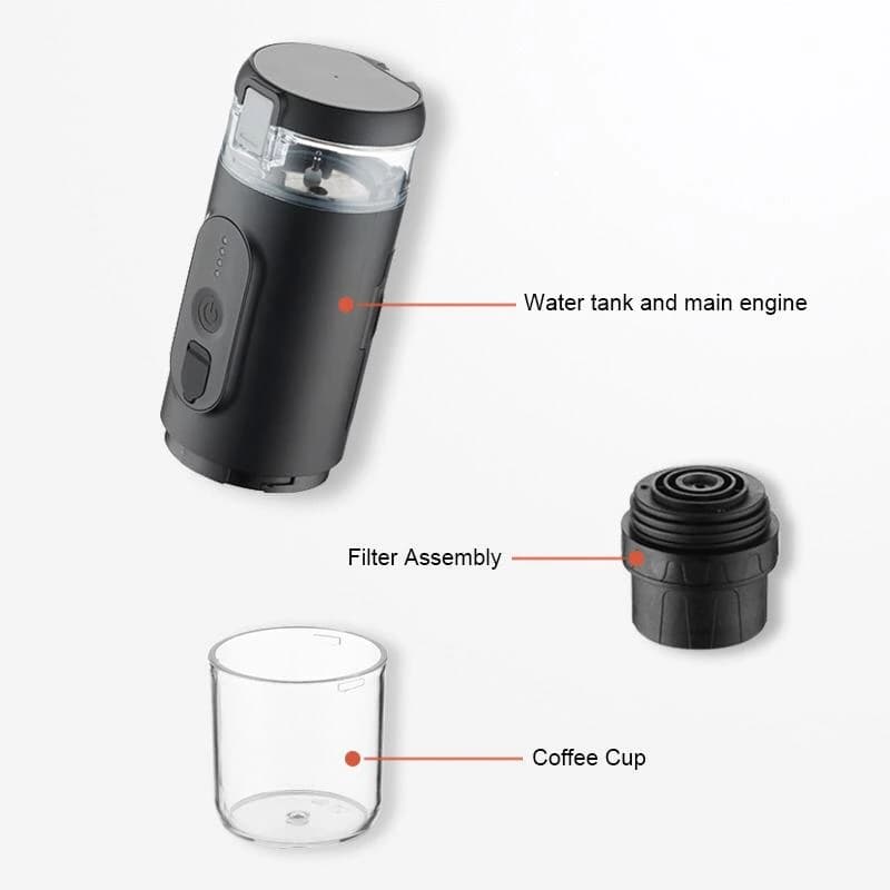 مینی اسپرسو ساز شارژی شیائومی مدل Mini Electric Espresso Maker CF-1801BGC — تصویر ۵