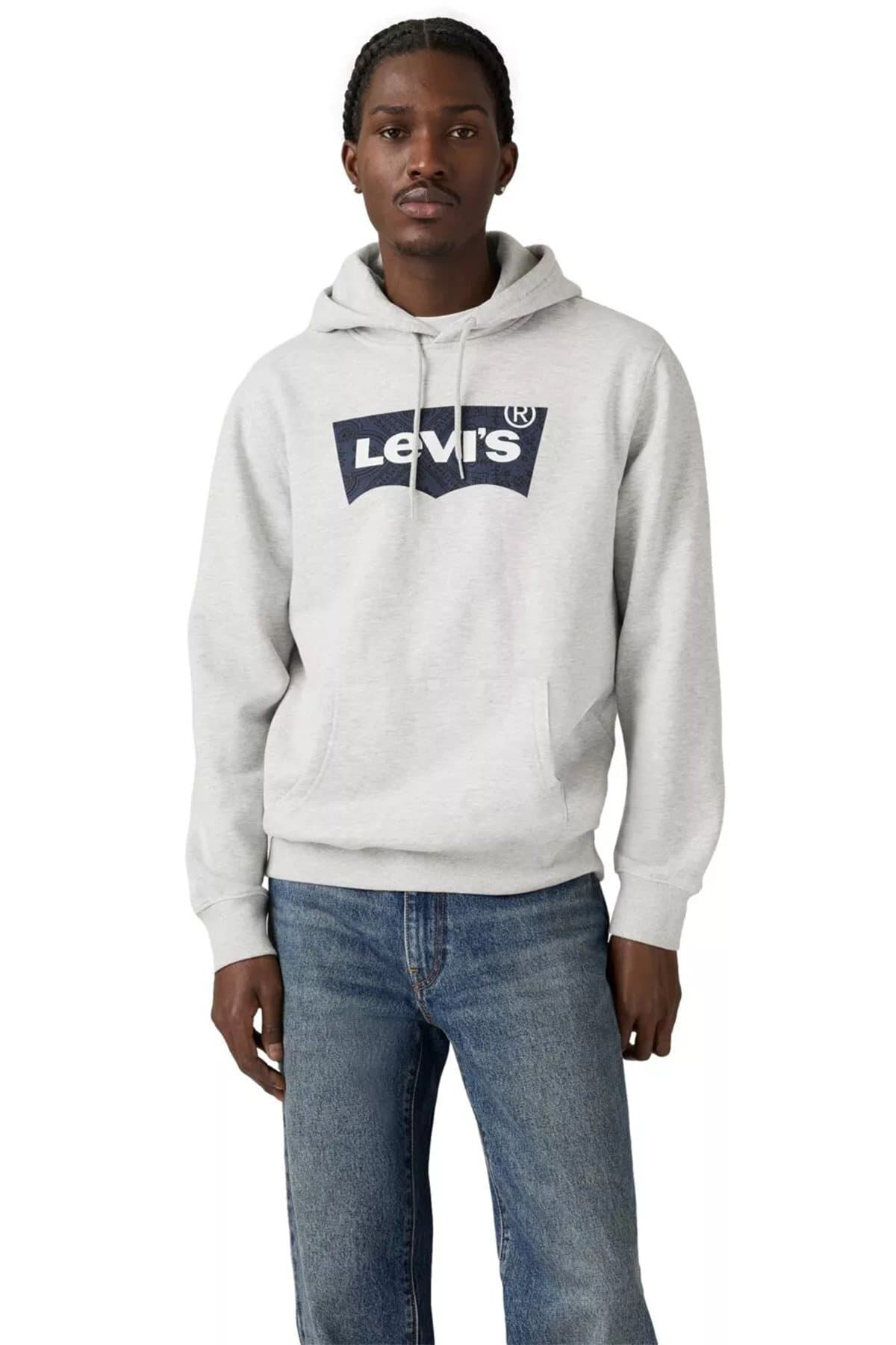 سویشرت لیوایز مردانه پلی استر خاکستری هندسی Regular/رگولار Regular/رگولار کژوال/روزمره | Levi’s p00002054 TR