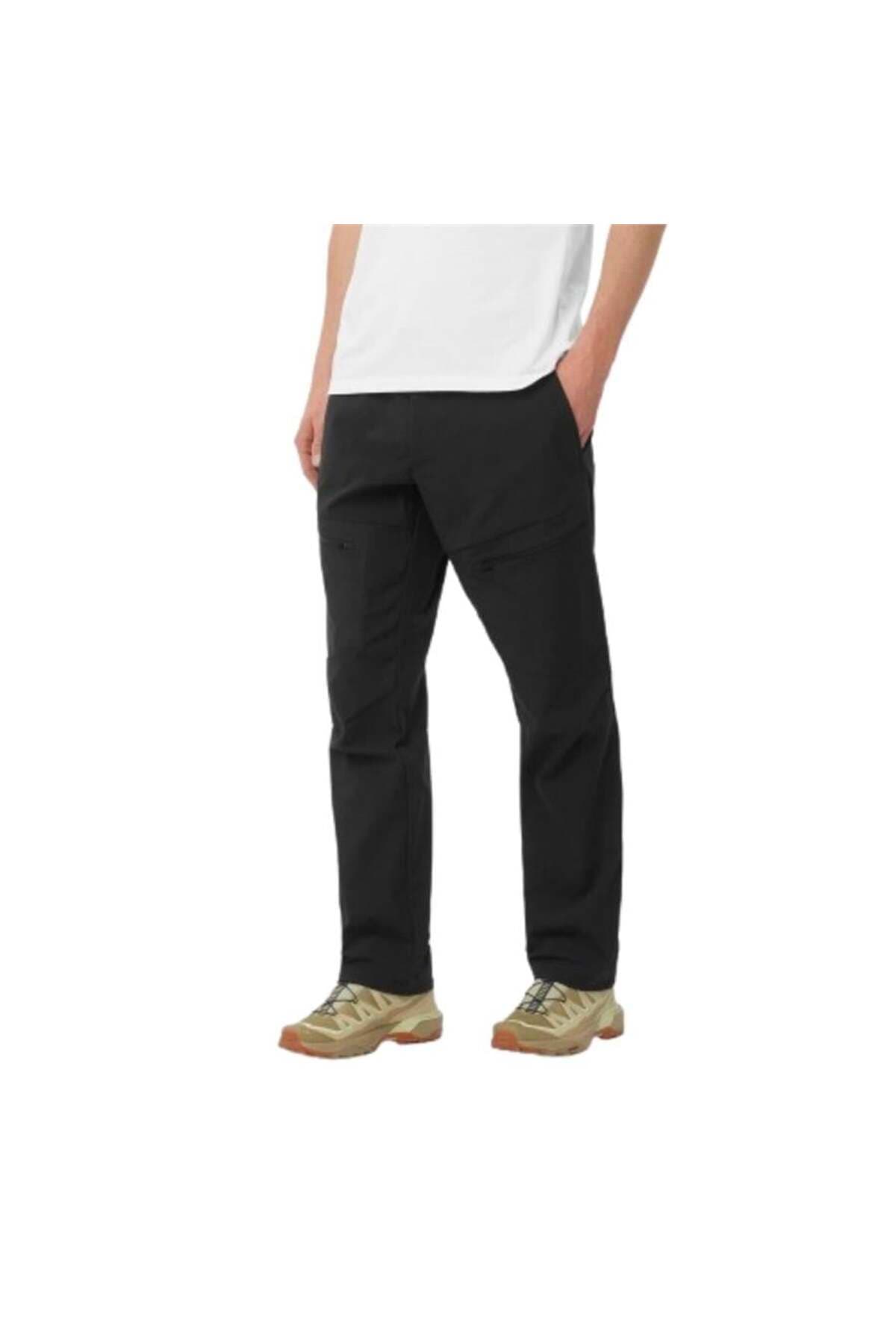 شلوار اسپرت سالومون مردانه پارچه مشکی راسته Regular/رگولار فاق نرمال آستین بلند Casual / کژوال | Salomon 1718906 BD