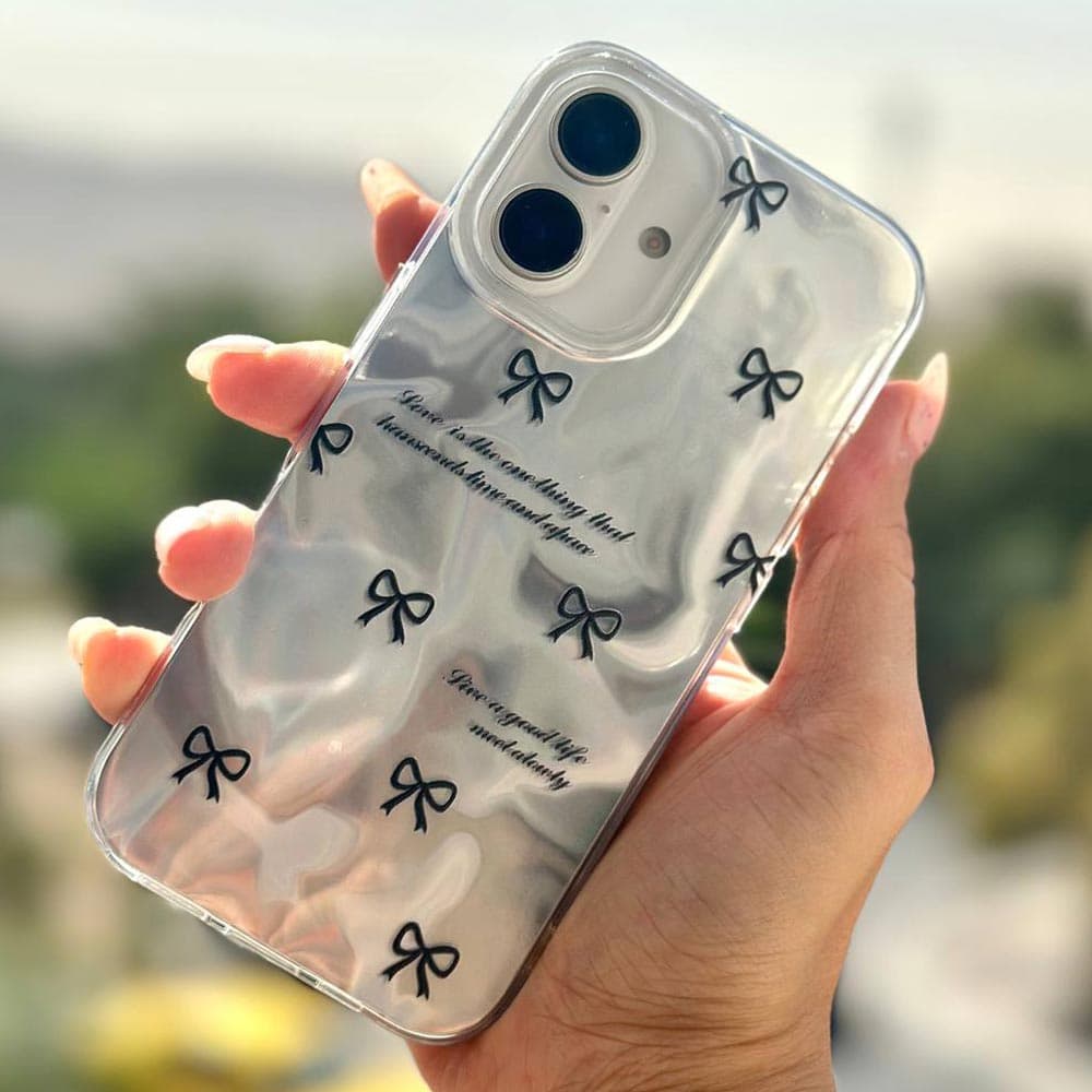قاب هولوگرامی پاپیون مشکی مدل Silver Bow مناسب برای گوشی موبایل سامسونگ گلکسی Samsung Galaxy A12 / A13 / A15 / A16 / A21S / A23 / A24 / A25 / A26 / A31 / A32 4G / A32 5G / A34 / A35 / A36 / A51 / A52 — تصویر ۶