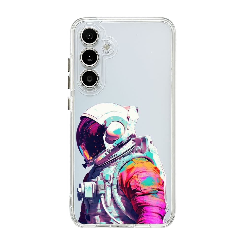 قاب شفاف چاپی طرح فضانورد مدل Astronaut کد T0001 مناسب برای گوشی موبایل سامسونگ گلکسی Samsung Galaxy A02S/A03/A03S/A03 Core/A04/A04S/A05/A05S/A06/A07/A10/A10S/A11/A12/A13/A14/A15/A16/A17/A20/A20S/A21S — تصویر ۲