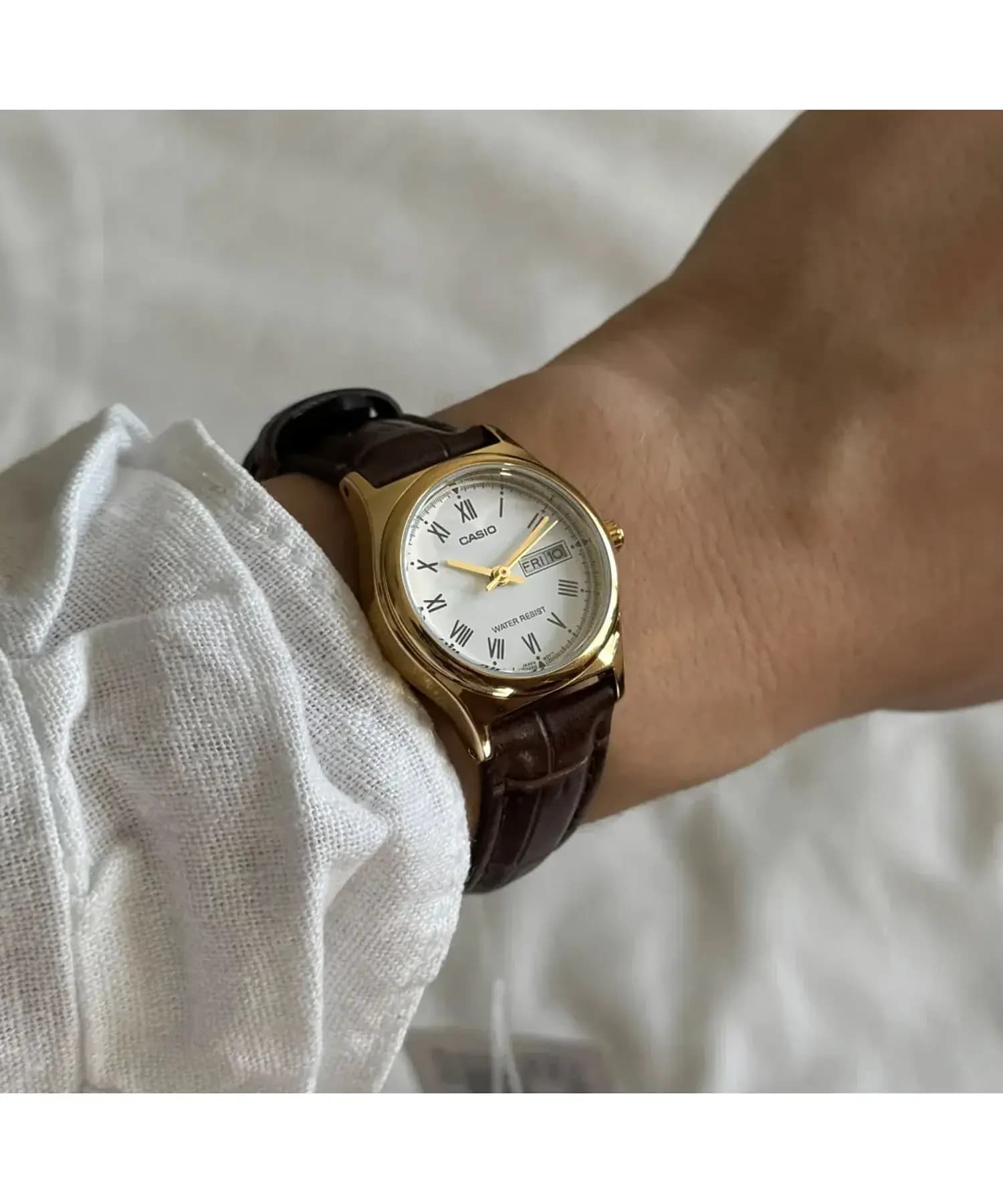ساعت مچی زنانه اصل کاسیو (casio) زیرمجموعه استاندارد مدل LTP-V006GL-7BUDF — تصویر ۴