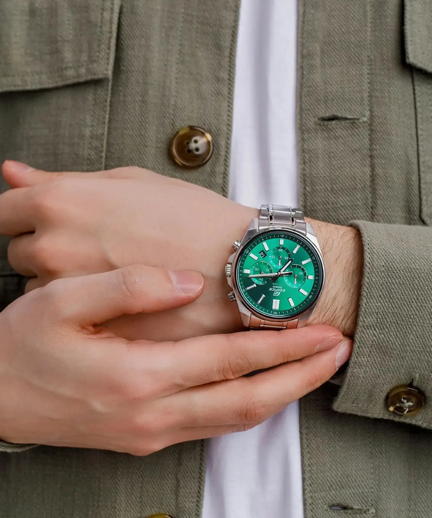 ساعت مچی مردانه اصل کاسیو (casio) زیرمجموعه ادیفایس مدل EFV-650D-3AVUDF — تصویر ۵