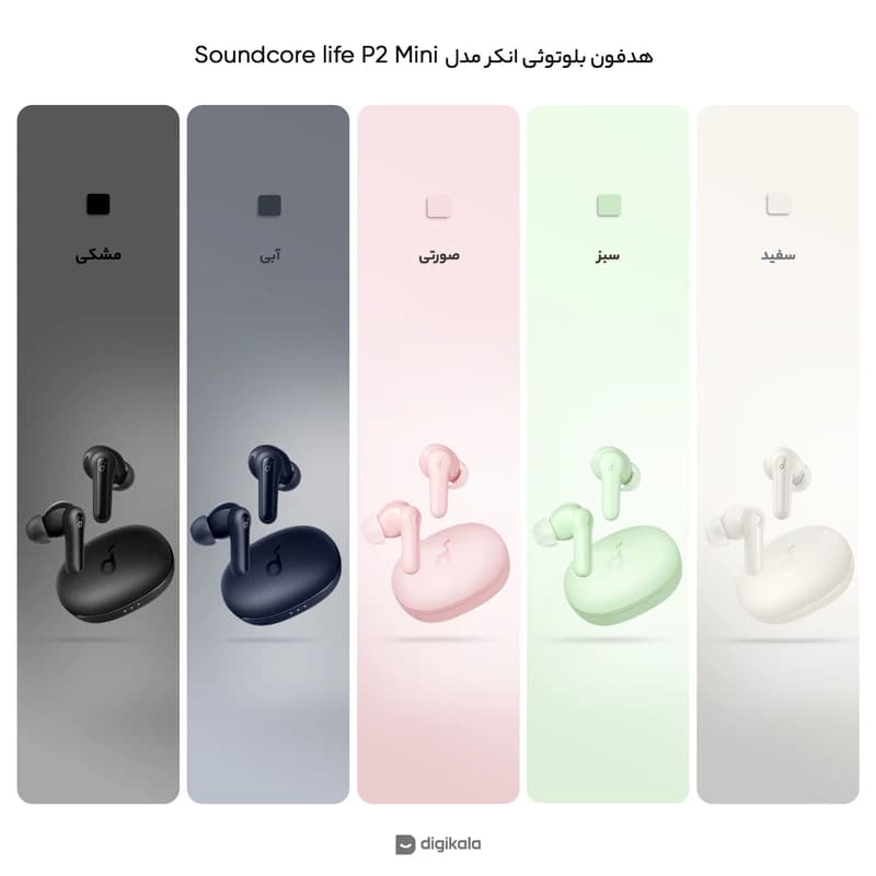 هدفون بلوتوثی انکر مدل Anker Soundcore life P2 Mini A3944011 — تصویر ۷