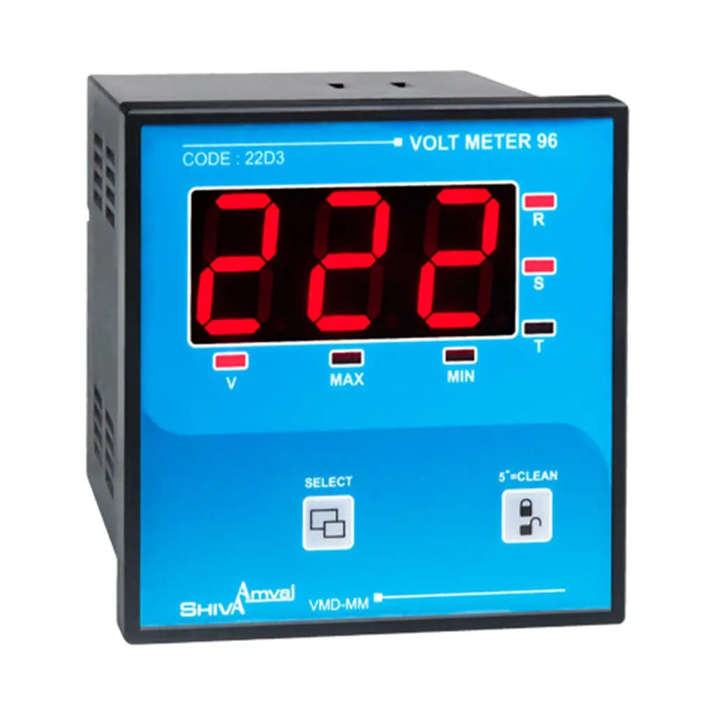 ولت متر تکی 96 دیجیتال مدل VMD_MM کد 22D3 برند شیوا امواج