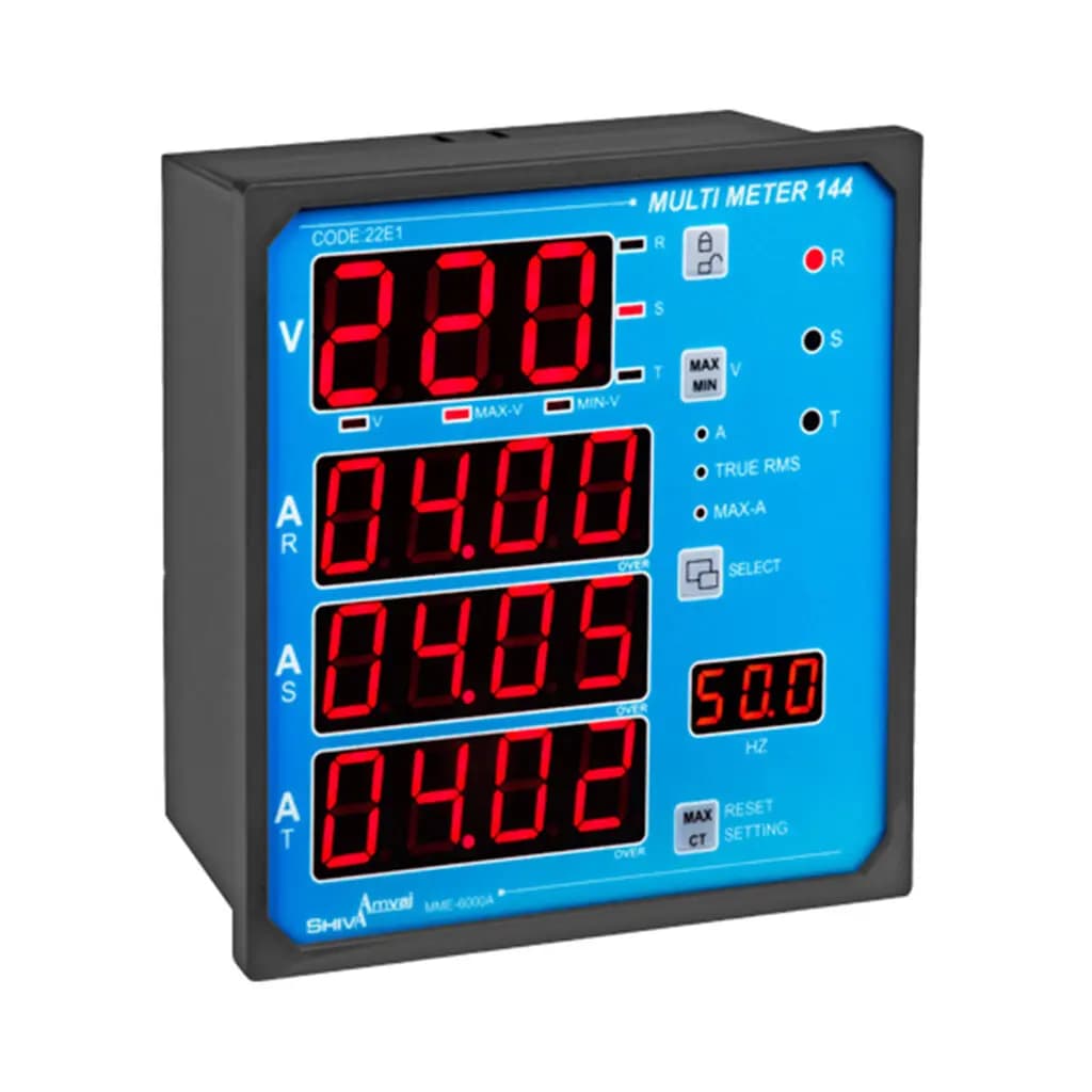مولتی متر 144 مدل MME_6000A کد 22E1 برند شیوا امواج