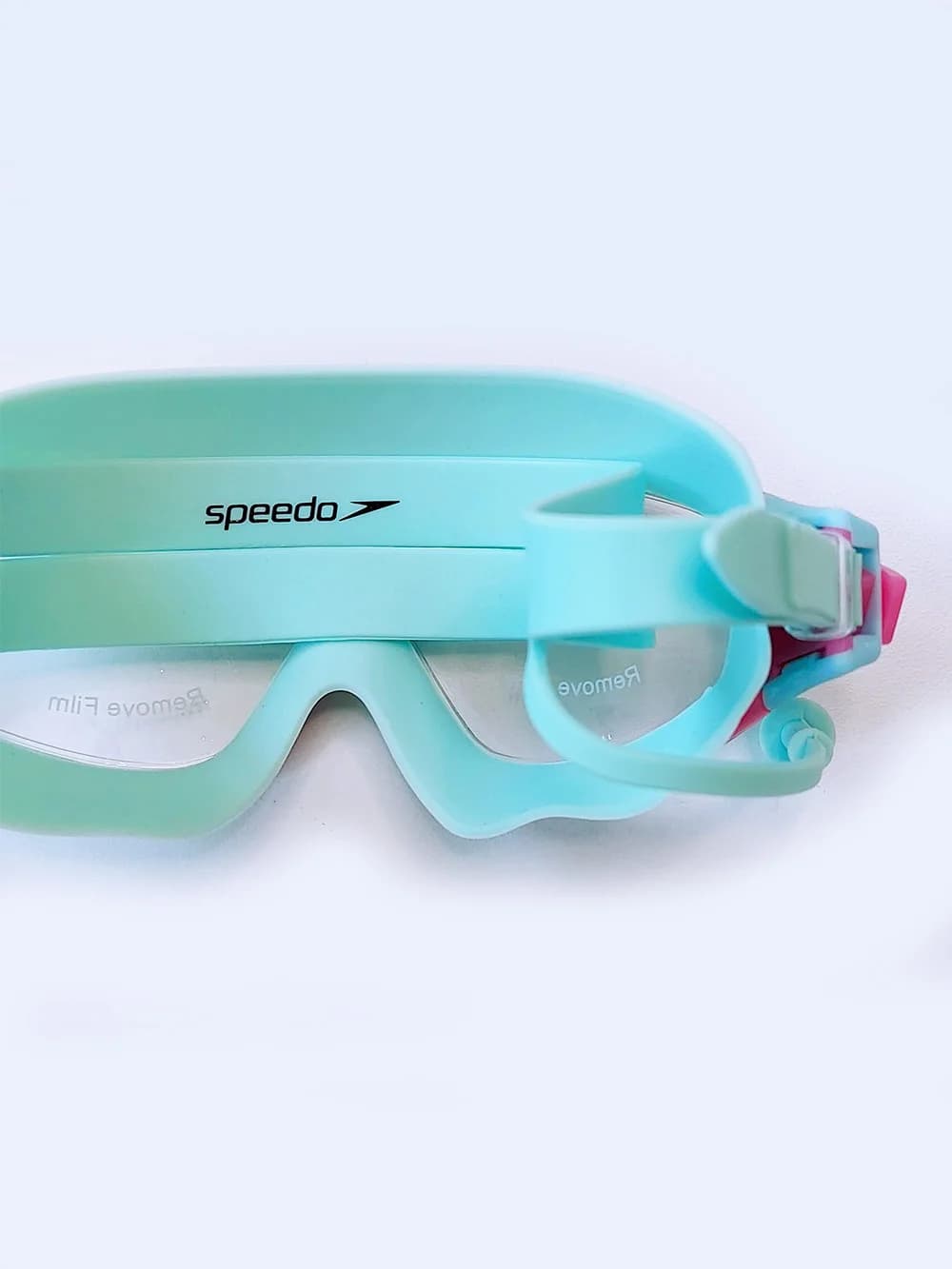 عینک استخر کودکان دخترانه و پسرانه فرم بزرگ برند اسپیدو ( Speedo ) گوشگیر دار — تصویر ۶