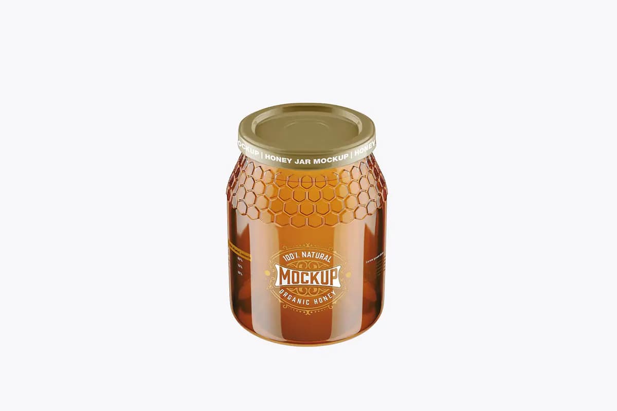 موکاپ شیشه عسل — تصویر ۳