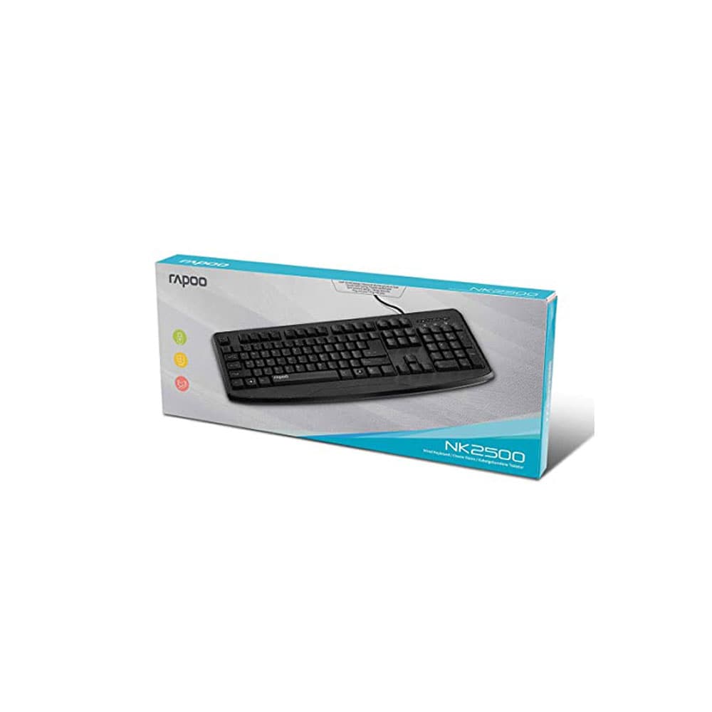 کیبورد سیمی رپو مدل Rapoo NK2500 Wierd Optical Keyboard — تصویر ۲