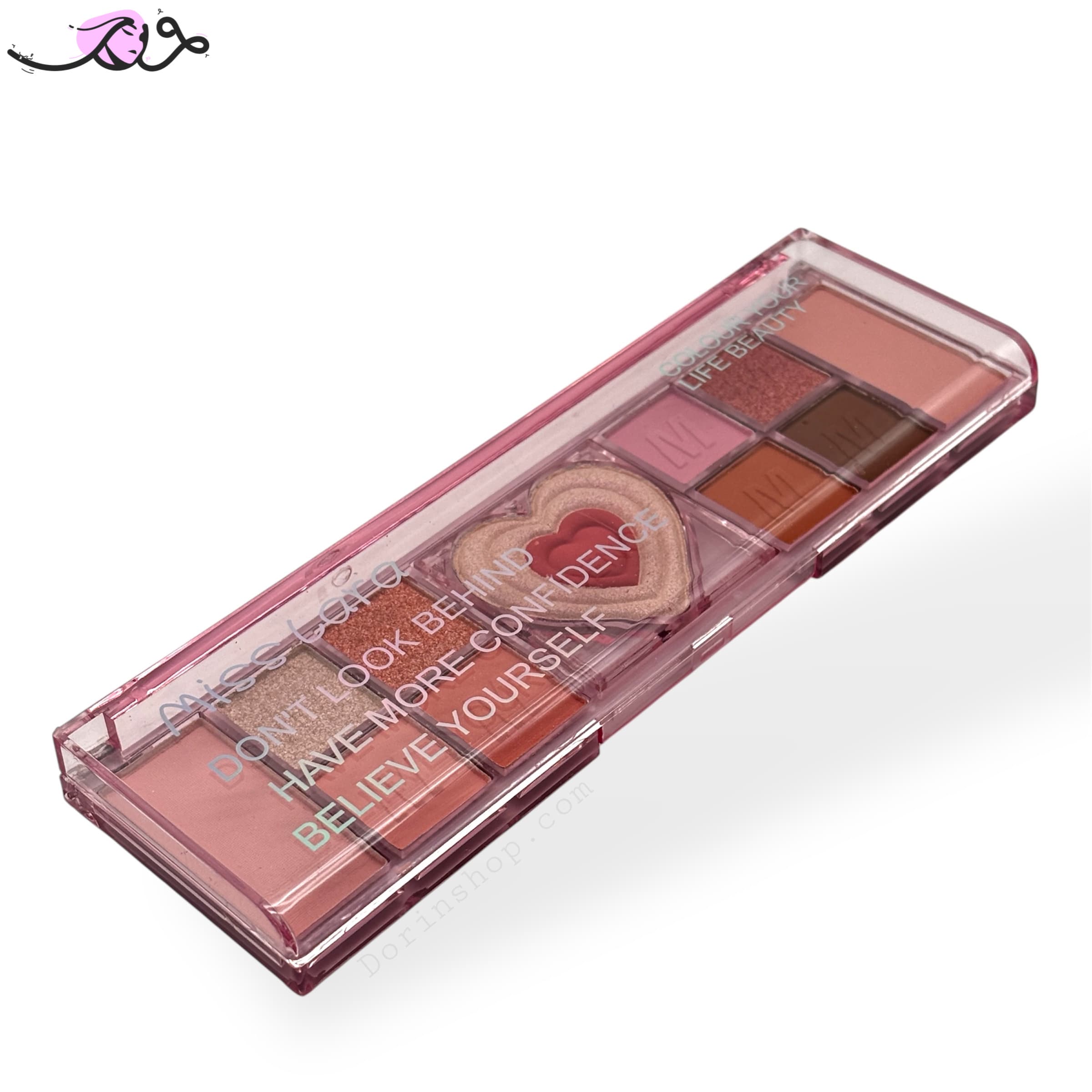 پالت سایه و هایلایتر و رژگونه قلبی میس لارا — تصویر ۹